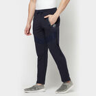 Cut & Sew Slim Track Pants, Navy Blue, small image number null