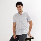 Men's 100% Cotton Casual Shirt , Light Grey, small image number null