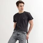 Men's 100% Cotton Round Neck Half Sleeves T-Shirt, Dark Grey, small image number null