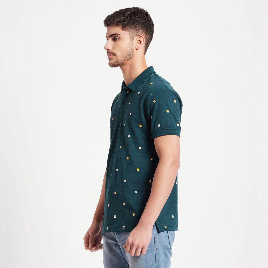 All Over Print Polo Shirt, गहरा हरा, large image number null