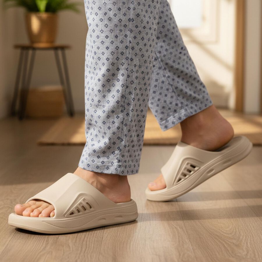 Men's Slipper, गहरा पीला, large