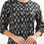 Women's Light Grey Round Neck Printed Kurti, Light Grey, small image number null