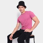 Men's Round Neck Half Sleeves T-Shirt, Light Pink, small image number null
