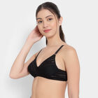 Full Lace Non-Padded Bra, Black, small image number null