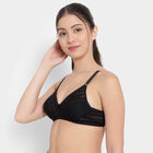 Full Lace Non-Padded Bra, Black, small image number null