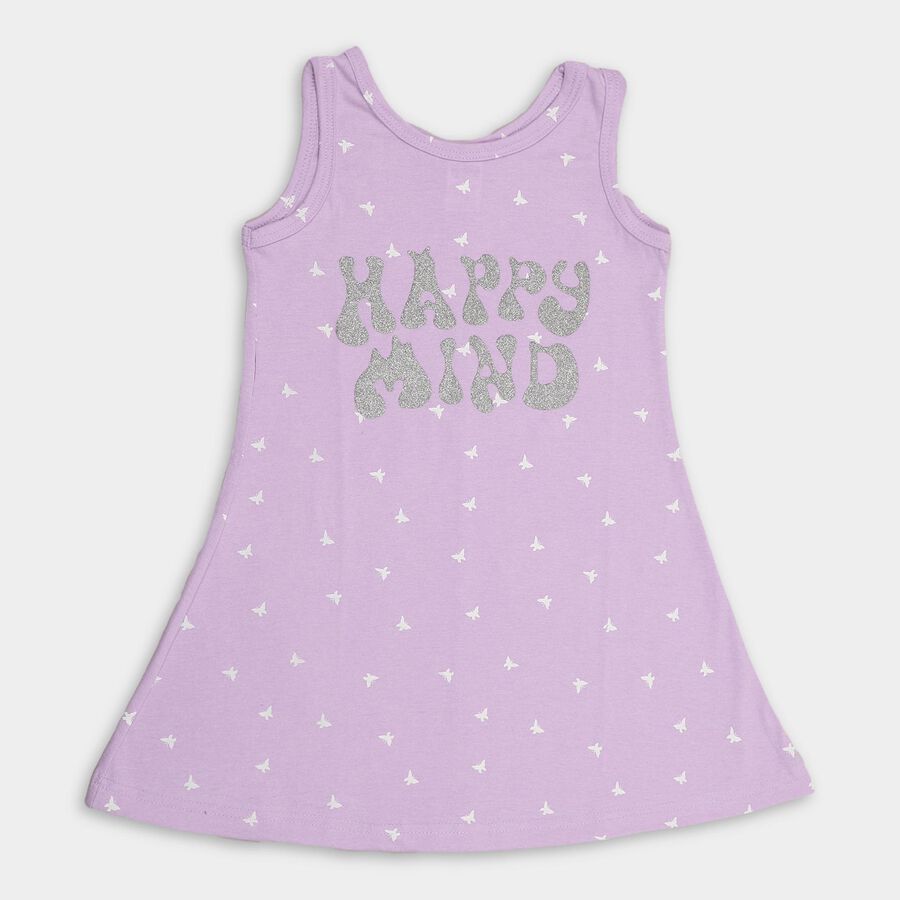 Girls' Frock , Lilac, large