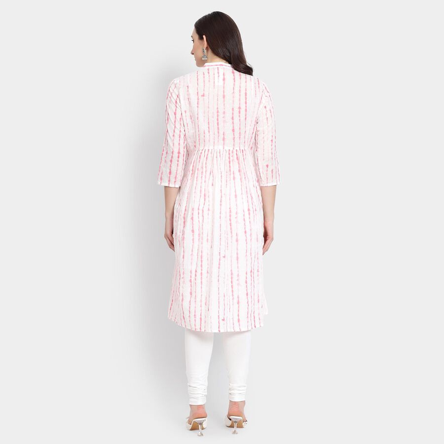 Ladies' 100% Cotton Kurta , गुलाबी, large image number null