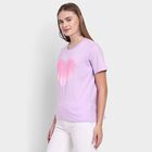 Ladies' 100% Cotton Round Neck T-Shirt , लाइलेक, small image number null