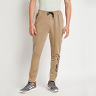 Solid Track Pants, Beige, small image number null