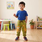 Boys' Olive Green Animal Print Jogger Pyjama, Olive, small