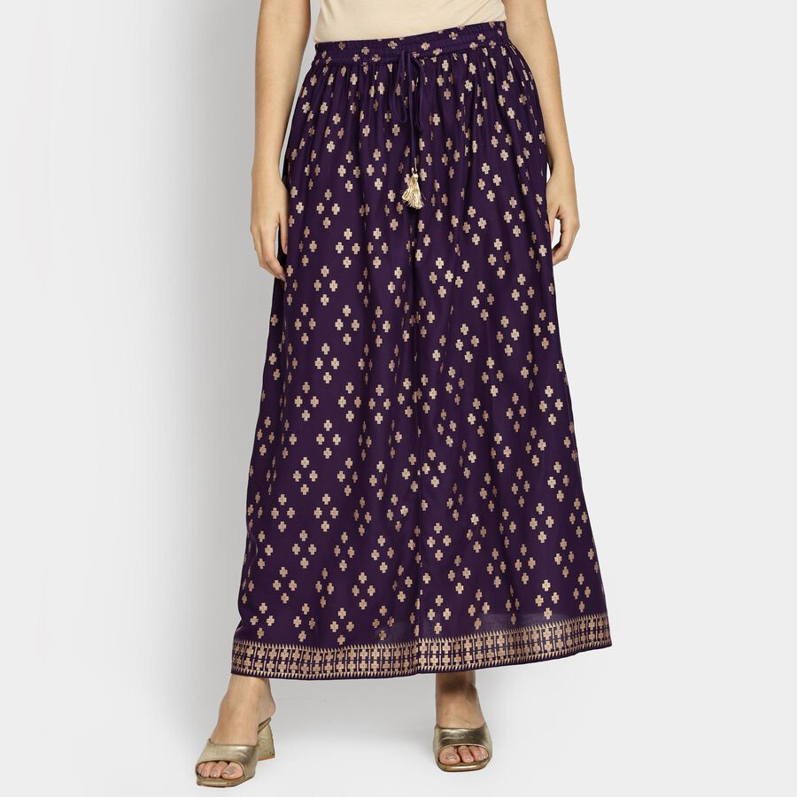 Ladies' Lehenga Skirt, बैंगनी, large image number null