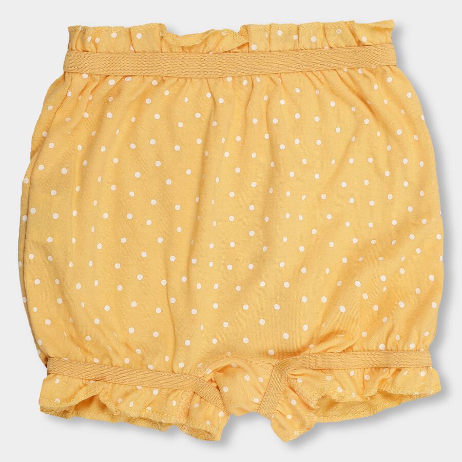 Girls' 100% Cotton Bloomer, पीला, large image number null
