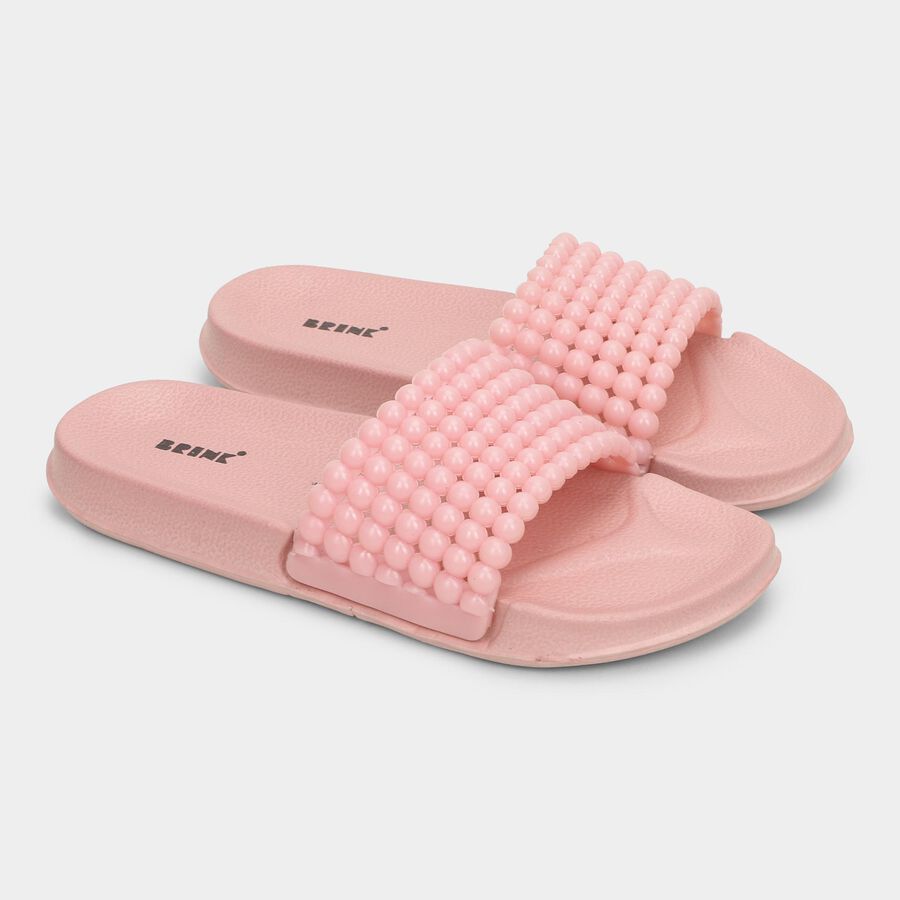 Ladies' Slider Slipper, गुलाबी, large image number null