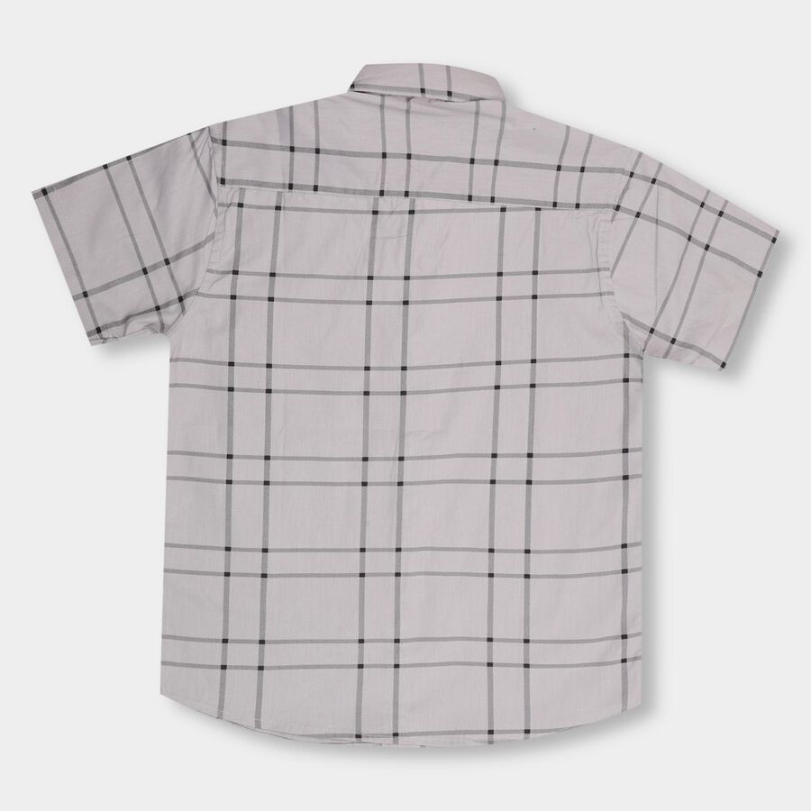 Boys' 100% Cotton Casual Shirt , Light Grey, large image number null