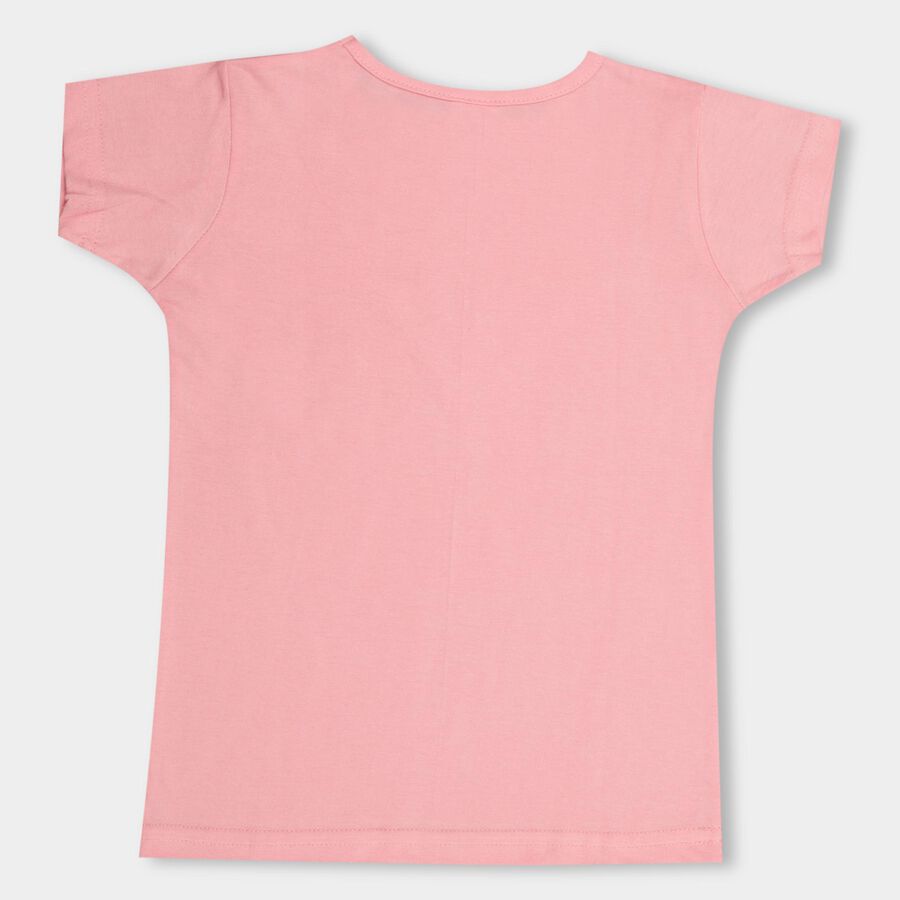 Girls' 100% Cotton T-Shirt , Light Pink, large image number null
