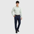 Men's Mint Green Regular Fit Formal Shirt, Light Green, small