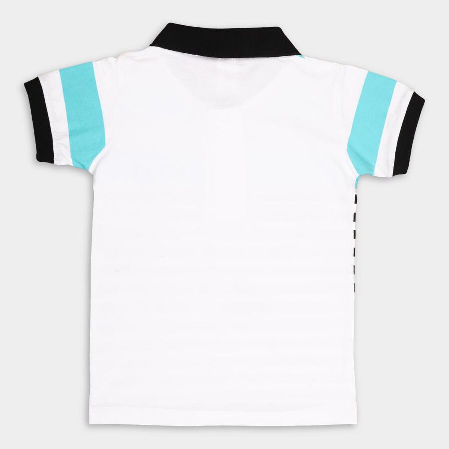 Boys Cotton T-Shirt, Aqua, large image number null