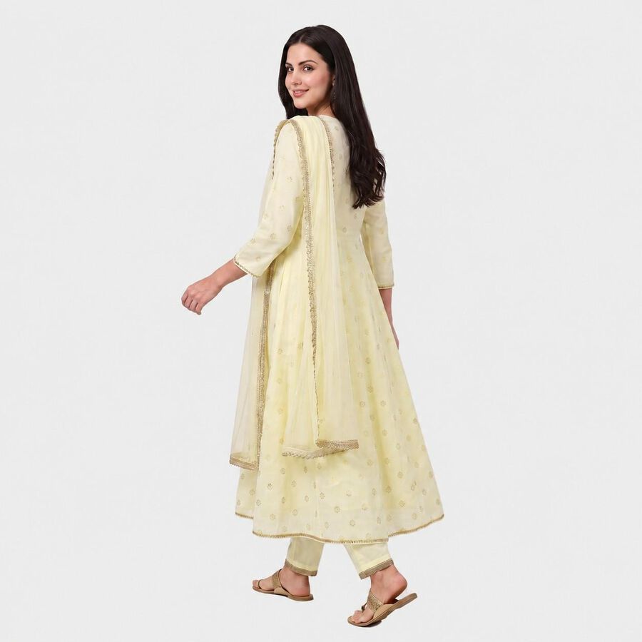 Women's Off White Embroidered Ethnic Set, Off White, large