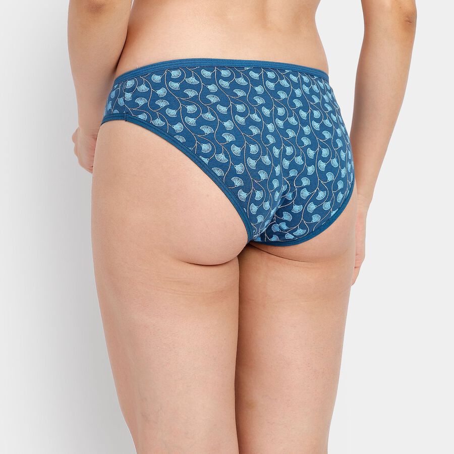 Ladies' 100% Cotton Panty, मध्यम नीला, large image number null