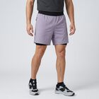 Men's Mid Blue Regular Fit Sports Shorts, मध्यम नीला, small
