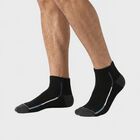 Men's Ankle Length Pack of 3 Socks ( Grey, Blue, Black ), मिश्रित हल्का ग्रे, small