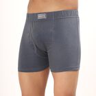 Men's 100% Cotton Long Length Trunks , Mid Blue, small image number null