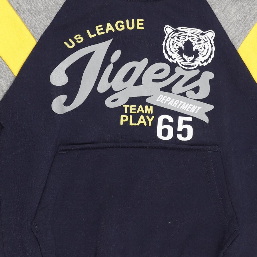 Boys' Sweatshirt, Navy Blue, large image number null