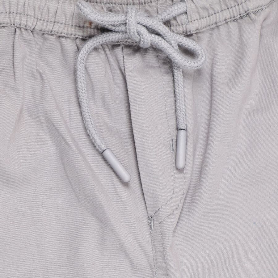 Boys' 100% Cotton Trousers, Light Grey, large image number null