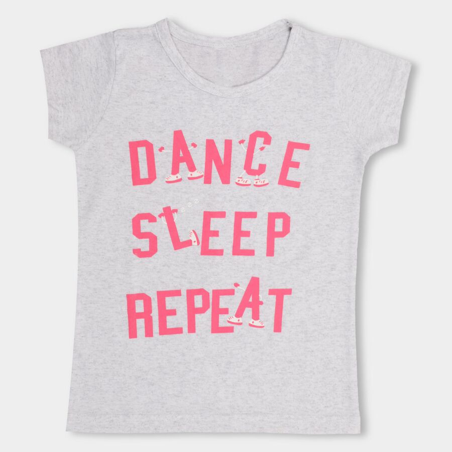 Girls' T-Shirt, एक्रू मिश्रित, large image number null