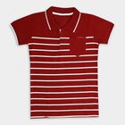 Boys' Half Sleeves T-Shirt , लाल, small image number null