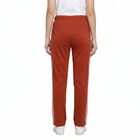 Women's Rust Regular Fit Side-Striped Track Pants, Rust, small