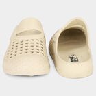 Women's Beige Slip-On Clogs, गहरा पीला, small