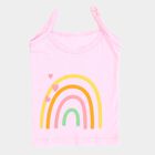 Infants' Soft Baby Pink Cotton Round Neck Casual Vest, Lilac, small image number null