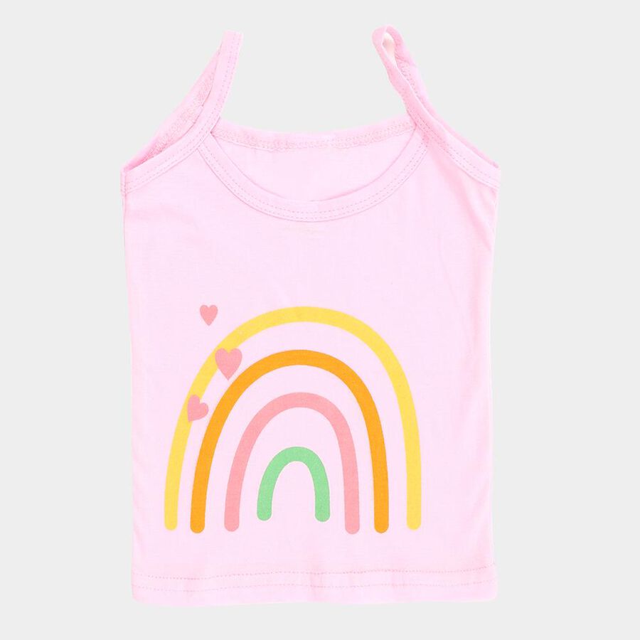 Infants' Soft Baby Pink Cotton Round Neck Casual Vest, Lilac, large image number null