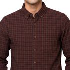 Men's Maroon Cotton Button-Down Collar Regular Fit Casual Shirt, मरून, small