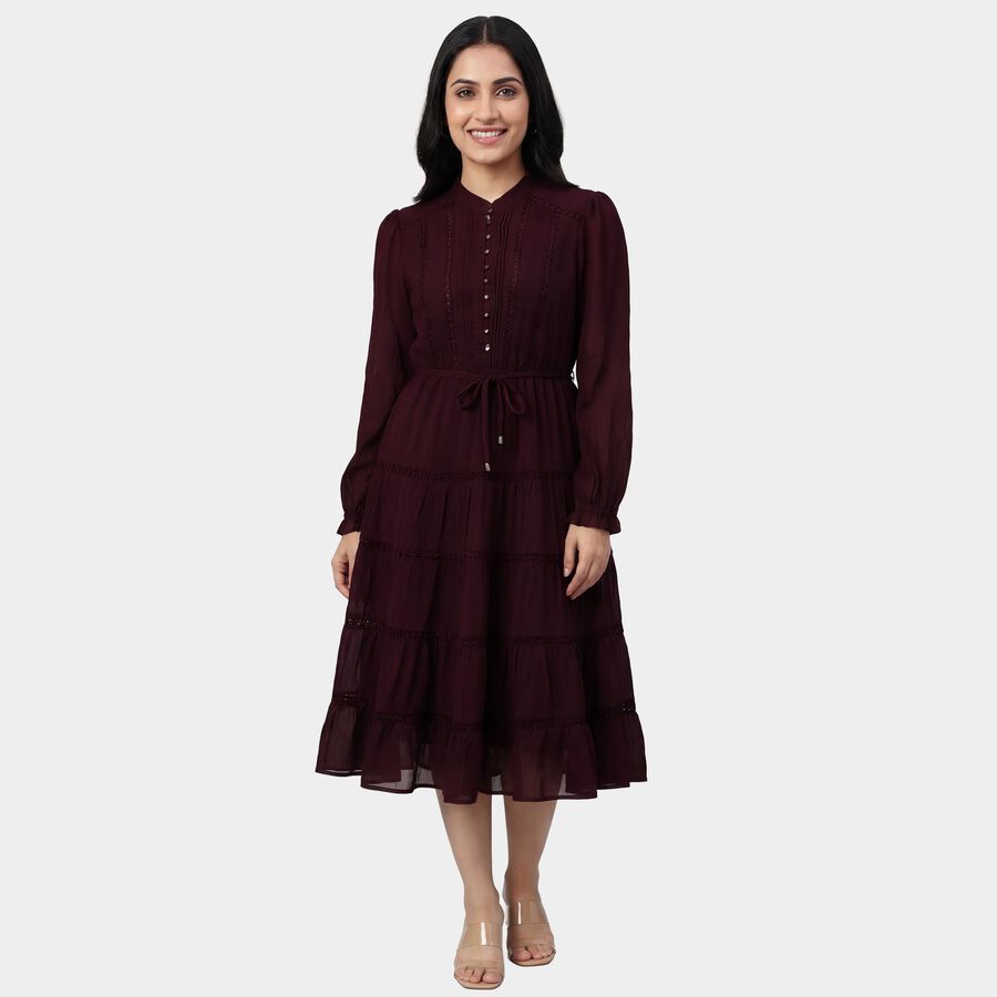 Ladies' Dress, Wine, large