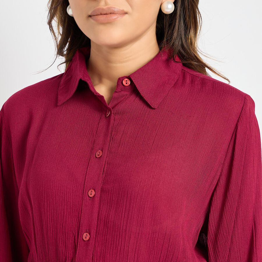 Ladies' Dress , वाइन, large image number null