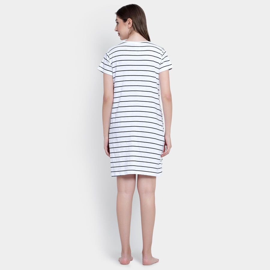 All Over Print Nighty, White, large image number null