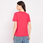 Ladies' Round Neck T-Shirt , Fuchsia, small