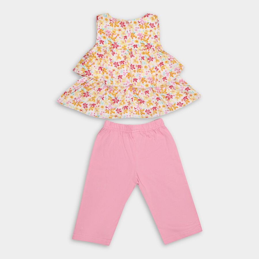 Girls' Capri Set, सफ़ेद, large image number null