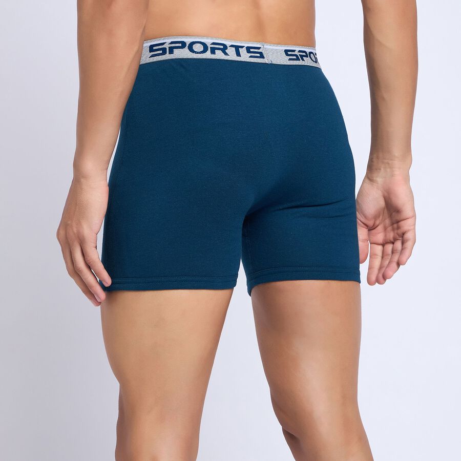 Men's 100% Cotton Trunks, टील ब्लू, large image number null