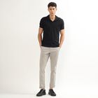 Men's Slim Fit Casual Trousers, हल्का ग्रे, small image number null