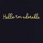 Girls' T-Shirt, नेवी ब्लू, small image number null