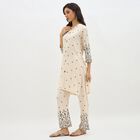 Women's Beige Printed Ethnic Set, Beige, small image number null