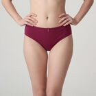 Women's Wine Cotton Regular Fit Panty, Wine, small