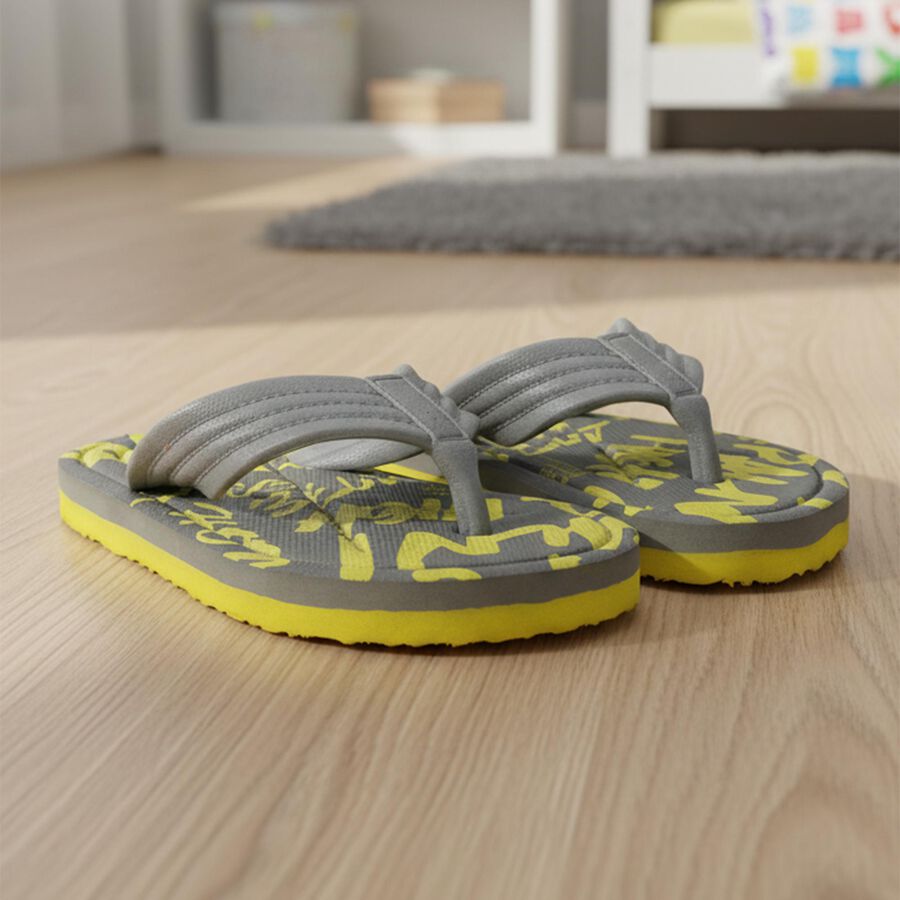 Boys' Slipper, ग्रे, large
