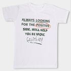 Boys' Half Sleeves T-Shirt, White, small image number null