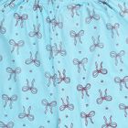 Girls' Light Sky Blue Printed Cotton Blend Capri, Aqua, small image number null