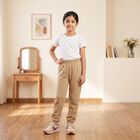 Girls' Brown Long Johns Thermal, भूरा, small