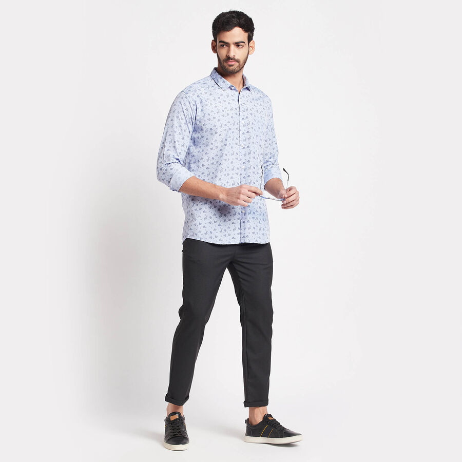 Printed Casual Shirt, Light Blue, large image number null